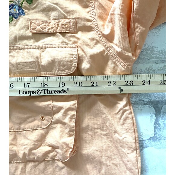 Redington Embroidered Button Down Long Sleeve Women Fishing UPF 30 Shirt Sz M - Picture 6 of 14